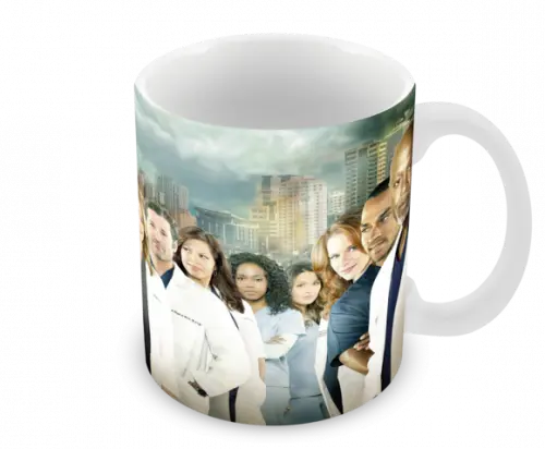 Caneca Polímero Seriado Greys Anatomy Personalizada