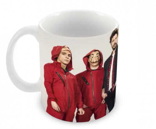 Caneca Polímero Seriado La Casa de Papel Personalizada