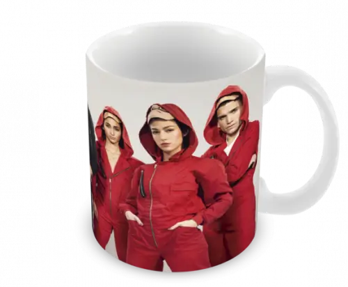 Caneca Polímero Seriado La Casa de Papel Personalizada