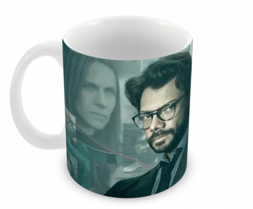 Caneca Polímero Seriado La Casa de Papel Personalizada