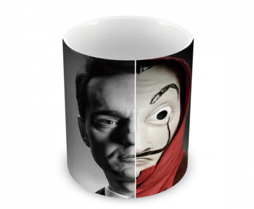 Caneca Polímero Seriado La Casa de Papel Personalizada