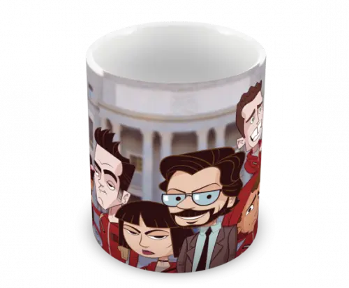 Caneca Polímero Seriado La Casa de Papel Personalizada