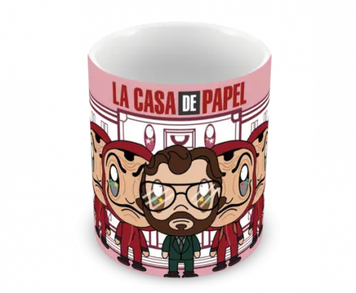 Caneca Polímero Seriado La Casa de Papel Personalizada
