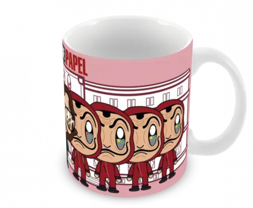 Caneca Polímero Seriado La Casa de Papel Personalizada