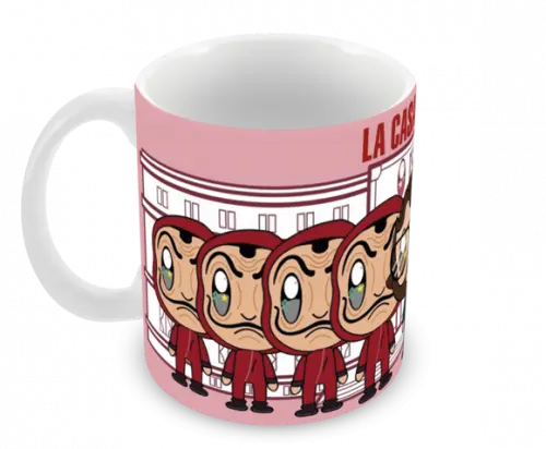 Caneca Polímero Seriado La Casa de Papel Personalizada
