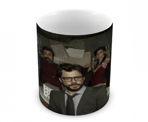 Caneca Polímero Seriado La Casa de Papel Personalizada