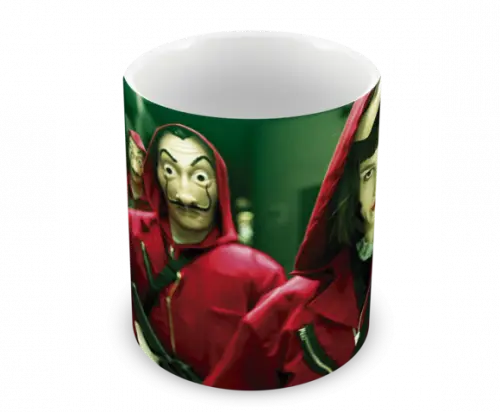 Caneca Polímero Seriado La Casa de Papel Personalizada