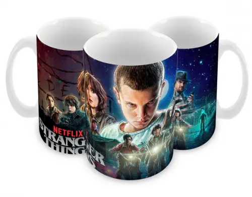 Caneca Polímero Seriado Stranger Things Personalizada