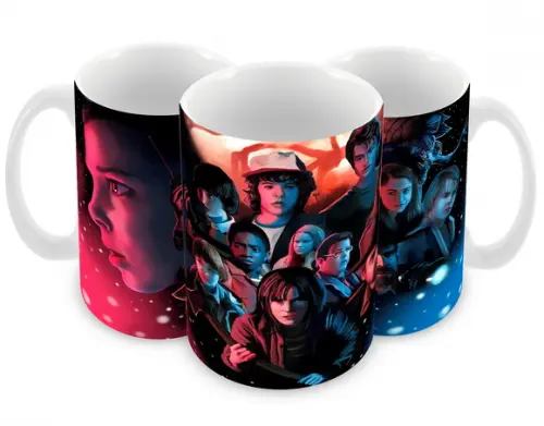 Caneca Polímero Seriado Stranger Things Personalizada