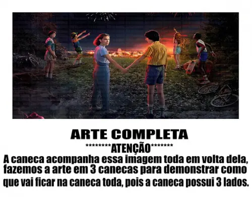 Caneca Polímero Seriado Stranger Things Personalizada