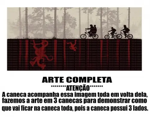 Caneca Polímero Seriado Stranger Things Personalizada