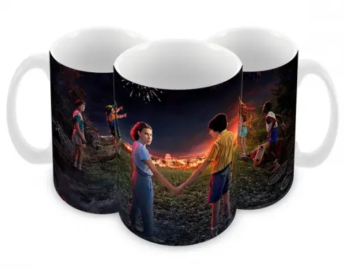Caneca Polímero Seriado Stranger Things Personalizada
