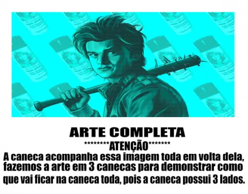 Caneca Polímero Seriado Stranger Things Personalizada