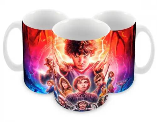 Caneca Polímero Seriado Stranger Things Personalizada