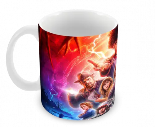 Caneca Polímero Seriado Stranger Things Personalizada