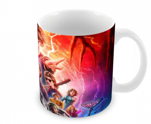 Caneca Polímero Seriado Stranger Things Personalizada