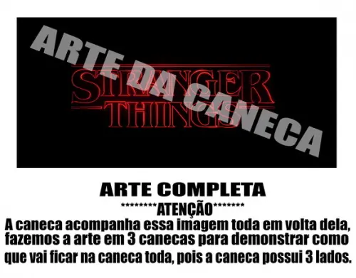 Caneca Polímero Seriado Stranger Things Personalizada