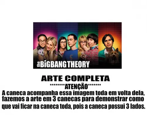 Caneca Polímero Seriado The Big Bang Theory Personalizada