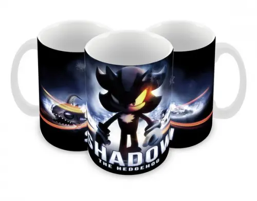 Caneca Polímero Shadow The Hedgehog Personalizada