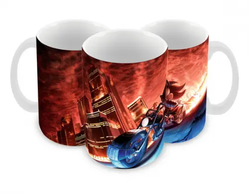 Caneca Polímero Shadow The Hedgehog Personalizada