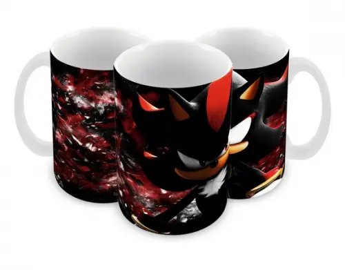 Caneca Polímero Shadow The Hedgehog Personalizada