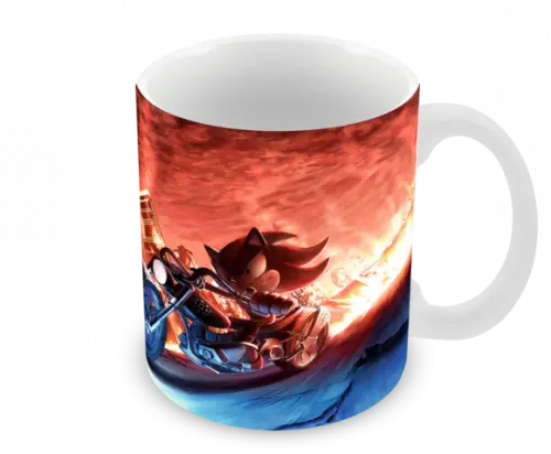 Caneca Polímero Shadow The Hedgehog Personalizada
