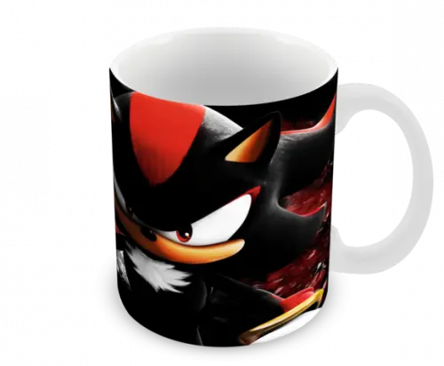 Caneca Polímero Shadow The Hedgehog Personalizada