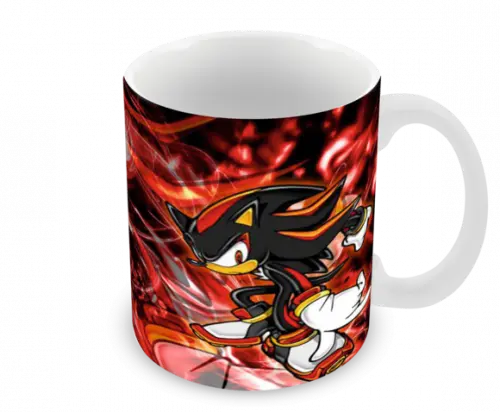 Caneca Polímero Shadow The Hedgehog Personalizada