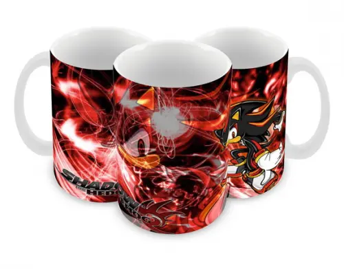 Caneca Polímero Shadow The Hedgehog Personalizada