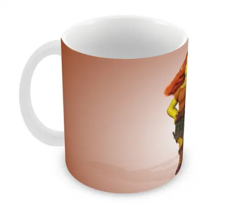 Caneca Polímero Shrek Fiona Personalizada