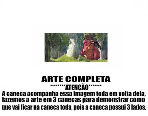 Caneca Polímero Shrek Personalizada