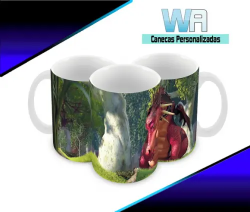 Caneca Polímero Shrek Personalizada