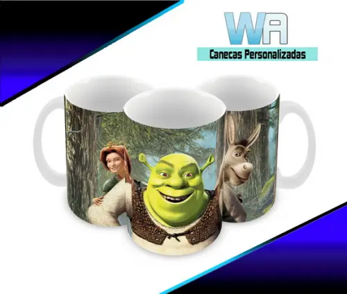 Caneca Polímero Shrek Personalizada