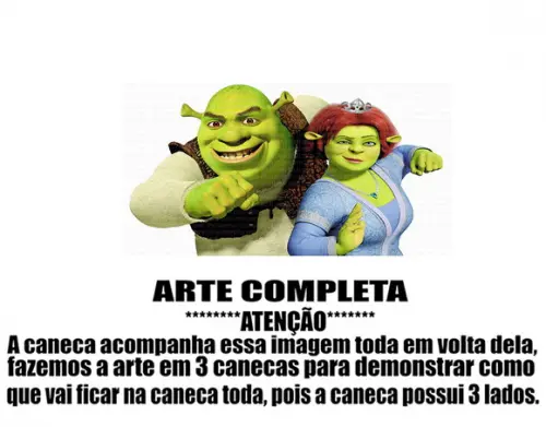 Caneca Polímero Shrek Personalizada