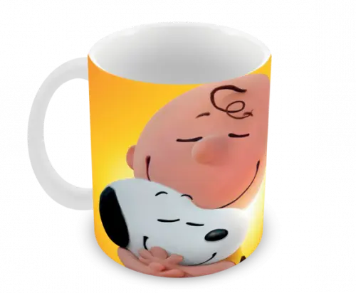 Caneca Polímero Snoopy Nome Personalizada