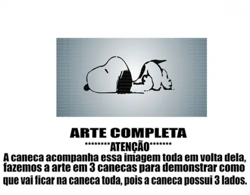 Caneca Polímero Snoopy Personalizada