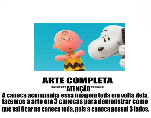 Caneca Polímero Snoopy Personalizada