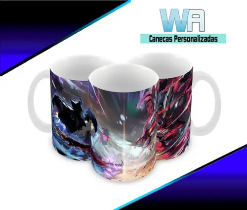 Caneca Polímero Solo Leveling Personalizada