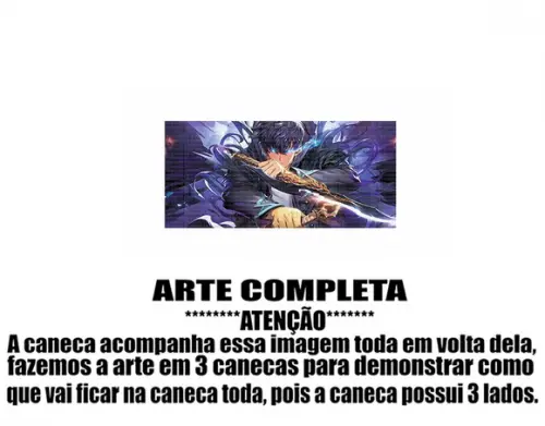 Caneca Polímero Solo Leveling Personalizada
