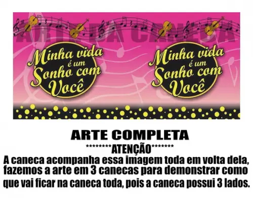 Caneca Polímero Sonho de Valsa Personalizada