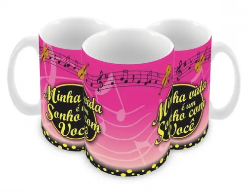 Caneca Polímero Sonho de Valsa Personalizada