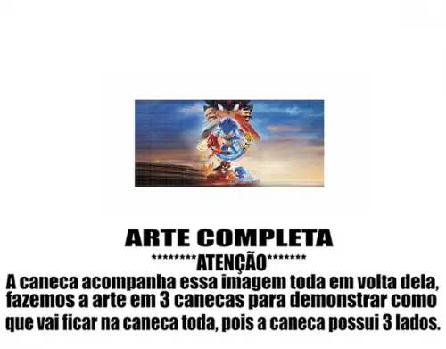 Caneca Polímero Sonic 3 Personalizada