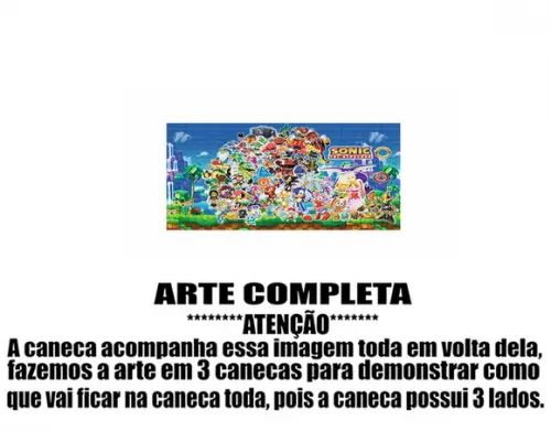 Caneca Polímero Sonic Personalizada
