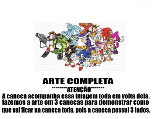 Caneca Polímero Sonic Personalizada