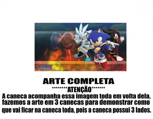 Caneca Polímero Sonic Personalizada