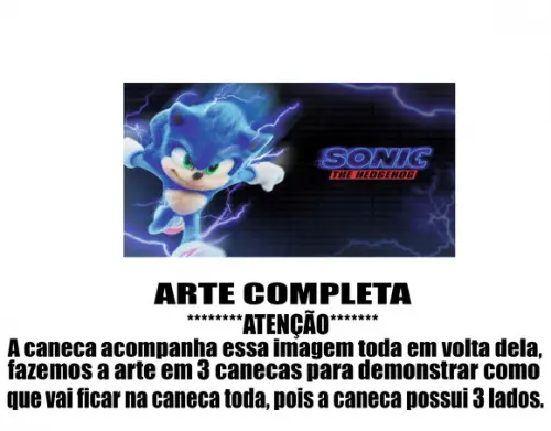 Caneca Polímero Sonic Personalizada