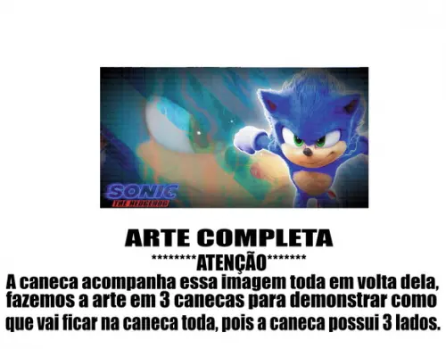 Caneca Polímero Sonic Personalizada