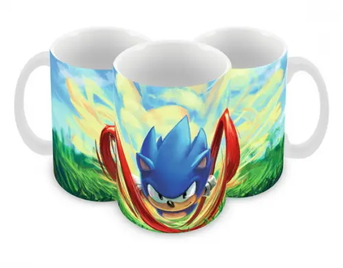 Caneca Polímero Sonic Personalizada