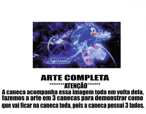 Caneca Polímero Sonic Personalizada