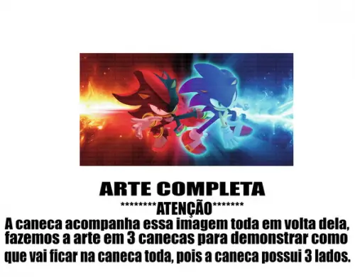 Caneca Polímero Sonic Personalizada